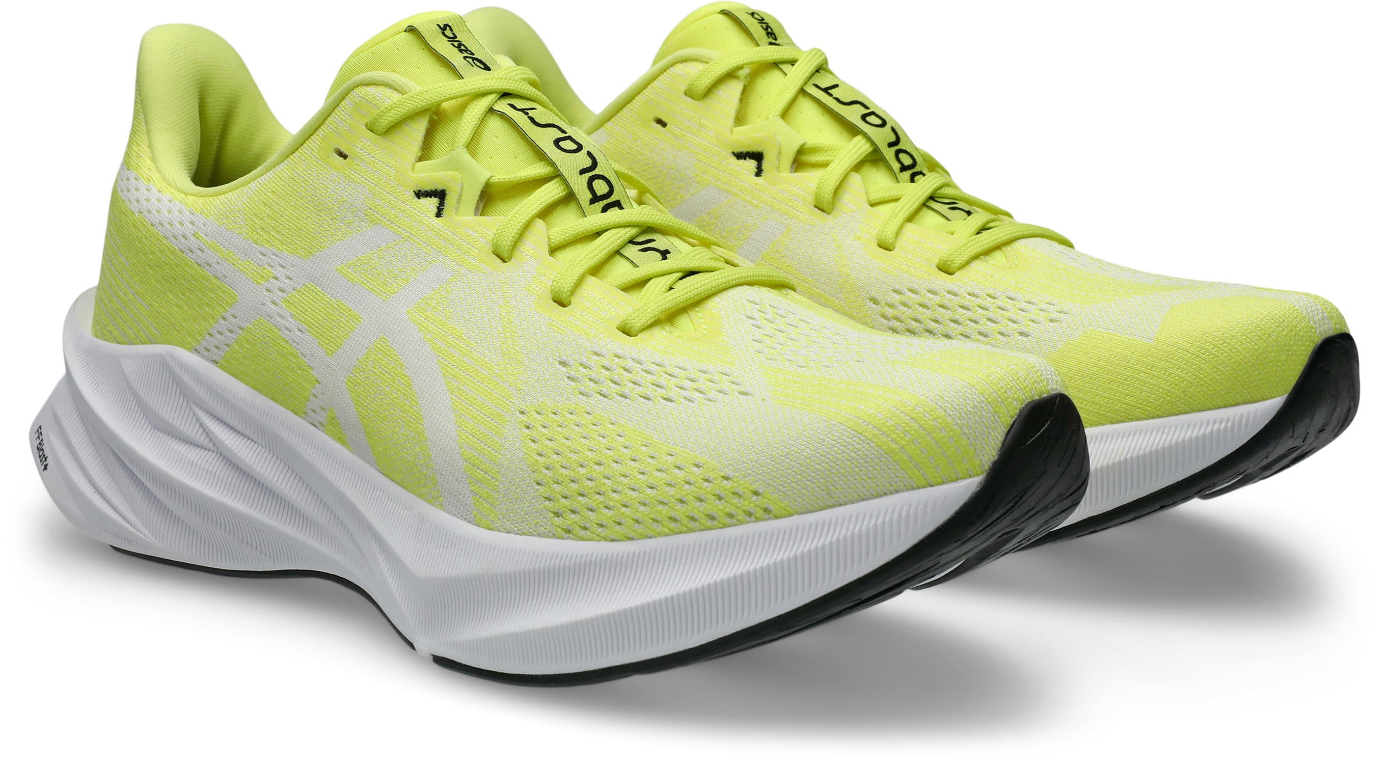 Laufschuh ASICS "DYNABLAST 5", Herren, Gr. 47, weiß (citron, weiß), Textil, Schuhe Laufschuh