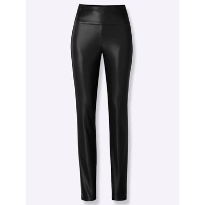Leggings LADY, Damen, Gr. 48, Normalgrößen, schwarz, 100% Polyester, unifarben, lang, Hosen Image