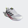 Hallenschuh ADIDAS PERFORMANCE, Gr. 46, cloud weiß, aurora metallic, aurora plum, Textil, Synthetik, sportlich, Schuhe, besonders geeignet für Handball und Volleyball