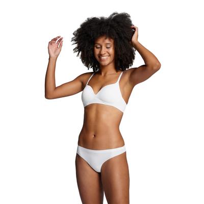 Bügelloser BH PUMA "PUMA WOMEN SOFT PADDED BRA", Damen, Gr. 85, Cup C, weiß, Microtouch, Obermaterial: 84% Polyamid, 16% Elasthan, sportlich, klassisch, BHs, Weiche Wattierung, Vorgeformte Körbchen Image