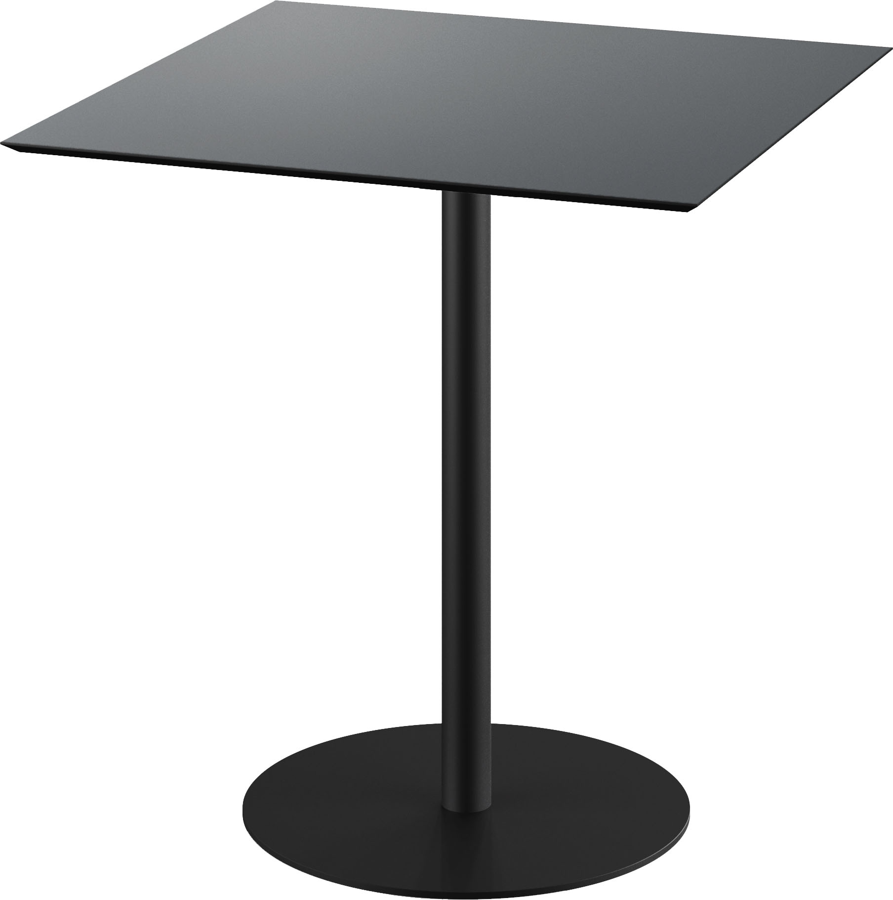Klapptisch ESSENTIALS "Urban", schwarz (schwarz, schwarz, schwarz), B:70cm H:73,2cm T:70cm, Pulverbeschichteter Stahl, Tische, in verschiedenen Ausführungen