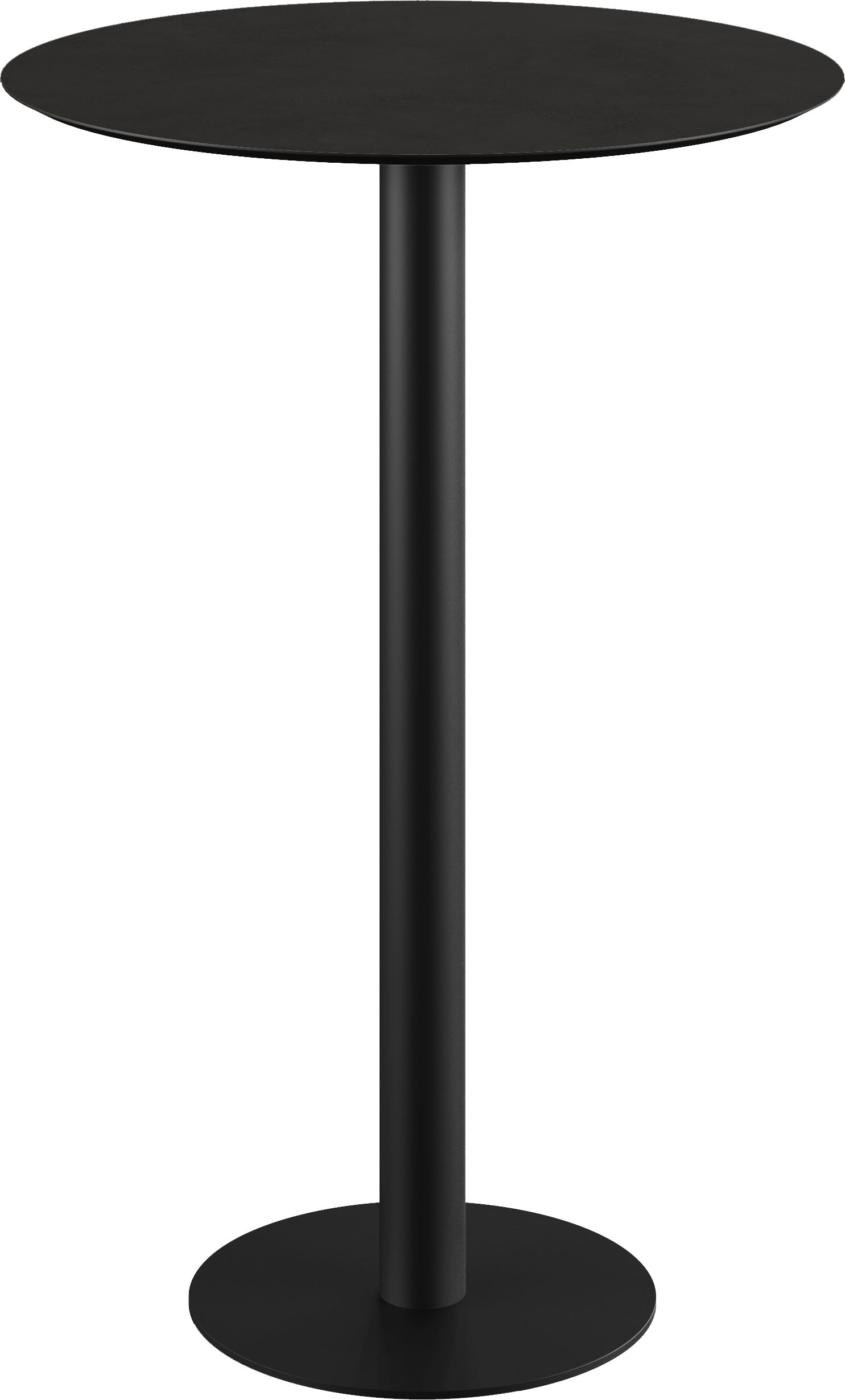 Klapptisch ESSENTIALS "Urban", schwarz (schwarz, schwarz, schwarz), B:70cm H:109,2cm T:70cm, Pulverbeschichteter Stahl, Tische, in verschiedenen Ausführungen