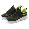 Sneaker LASCANA "Halbschuh, Schnürschuh, Freizeitschuh", Damen, Gr. 37, schwarz (schwarz, lime), Obermaterial: 100% Textilmaterial. Futter: 100% Textilmaterial. Decksohle: 100% Textilmaterial. Laufsohle: 100% Synthetik, mehrfarbig, kontrastfarbene...