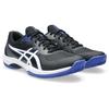 Tennisschuh ASICS "GAME FF CLAY", Gr. 49, schwarz-weiß (schwarz, weiß), Synthetik, sportlich, Schuhe, für Sandplätze, Clay, All-Court
