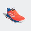 Hallenschuh ADIDAS PERFORMANCE "NOVAFLIGHT 2 INDOOR", Gr. 46, team solar orange, zero metallic, bright royal, Textil, Synthetik, sportlich, Schuhe, besonders geeignet für Volleyball
