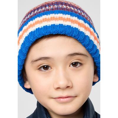 Beanie JACK WOLFSKIN "NIGHT HIKER BEANIE K", Kinder, Gr. M, blau (crisp, cobalt), Hauptmaterial: 100% Acrylic; Kontrast: 100% Acrylic; Futter: 100% Polyester, Mützen Image