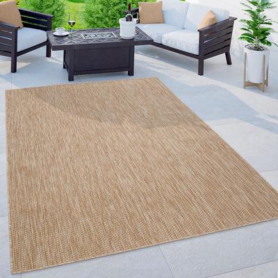 Teppich BRUNO BANANI "Venezia" Gr. 1, beige (natur), B:60cm H:4mm L:100cm, Kunstfaser, Teppiche, In- und Outdoor geeignet, Sisal-Optik, Wetterfest & UV-beständig Image