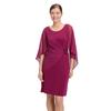 Cocktailkleid VERA MONT "Vera Mont Damen Cocktailkleid mit Raffung", Damen, Gr. 48, Normalgrößen, rosa (sweet berry), Obermaterial: 95% Polyester, 5% Elasthan. Besatz: 100% Polyester. Futter: 100% Polyester., elegant, figurbetont kurz, Rundhals,...