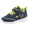 Sneaker KANGAROOS "KY-Chummy EV", Gr. 27, blau (navy, lime), Textil, sportlich, Schuhe, mit praktischem Klettverschluss