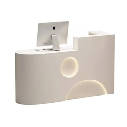 Ladenkasse kleine Theke Ladentheke kassen Empfangstheke Empfangstisch links Beige 160*60cm Image