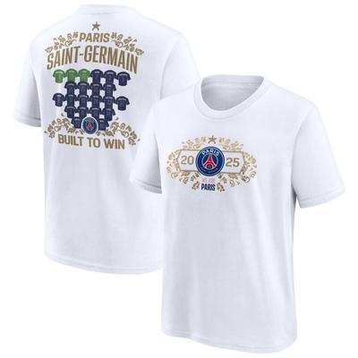 PSG Europameister Trikot Roster Grafik T-Shirt - Weiß - Kinder Image
