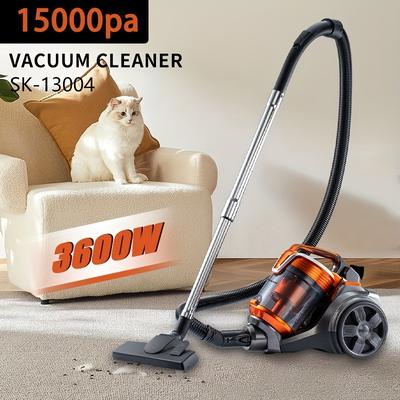TEMU Goxaeeee 3600w Vacuum Cleaner Cylinders Bagless Vacuum Multi- Filtration Corded Vacuum Hard Floors Carpets Pet Hair And Dust Removal Wired Vacuum Cleaner Image