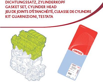 Corteco Dichtungssatz, Zylinderkopf [Hersteller-Nr. 83403673] für Toyota Image