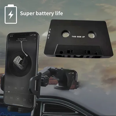Universal Cassette Bluetooth-compatible 5.0 Audio Car Tape for Aux Stereo Adapter with Mic Cassette