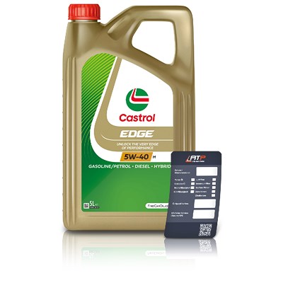 Castrol 5 L EDGE 5W-40 M + Ölwechsel-Anhänger [Hersteller-Nr. 15F710]