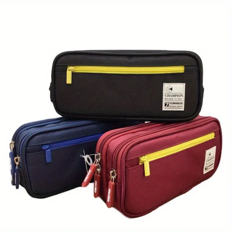 Große Kapazität Bleistift Fall Praktische Lagerung Tasche Schule Bleistift Fällen Stift Tasche Box Student Büro Schreibwaren Image