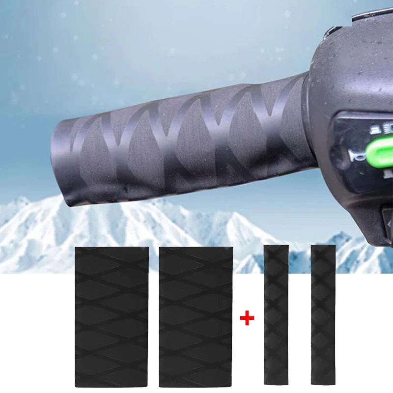 SEAMETAL Motorrad Lenker Abdeckungen Motorrad Wärmeschrumpfende Griff Abdeckung Anti Slip Sicherheit Bremse Grip Sleeve Schutz Abdeckungen Image