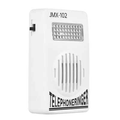 70dB Extra-Loud Telephone Ringer Phone Ring Amplifier Ringing Help Strobe Light Bell Sound Landline