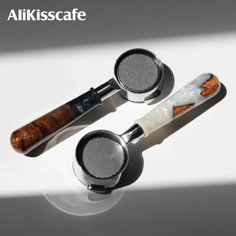 AliKisscafe Kaffee Bodenloser Siebträger Nackt 54 mm für Breville Sage 8 Serie 870 878 Espressomaschine Zubehör Barista Tool Image