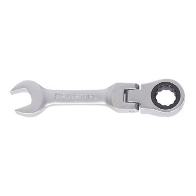 Sw Stahl Gabelringratschenschlüssel, 17 mm, mit Gelenk, kurz [Hersteller-Nr. 03540L-17] Image