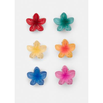 Pack Of Hibiscus Flower Hair Clips