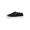 Plateausneaker TOMMY HILFIGER "TH OPEN MESH VULC SNEAKER", Damen, Gr. 40, schwarz, Textil, sportlich, Schuhe, Freizeitschuh, Halbschuh, Schnürschuh mit Logoflagge