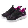 Sneaker LASCANA "Halbschuh, Schnürschuh, Freizeitschuh", Damen, Gr. 41, schwarz (schwarz, lila), Obermaterial: 100% Textilmaterial. Futter: 100% Textilmaterial. Decksohle: 100% Textilmaterial. Laufsohle: 100% Synthetik, mehrfarbig, kontrastfarbene...