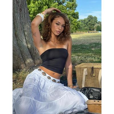 Bershka Bandeau Top Women Xl Black