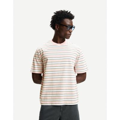 Bershka Short Sleeve T-Shirt Men Xl Pink