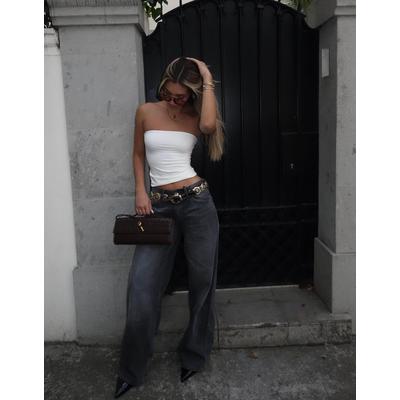Bershka Bandeau Top Women Xs Cream