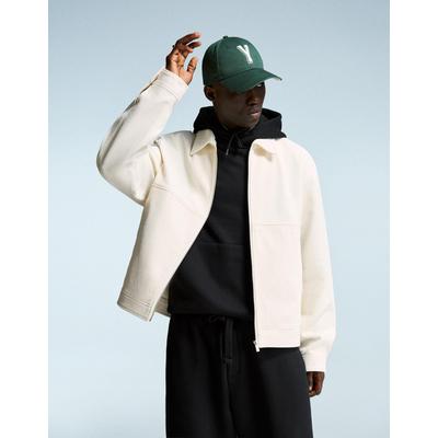 Bershka Textured Jacket Men Xl Stone