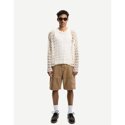 Bershka Cargo Bermuda Shorts Men 30 Camel