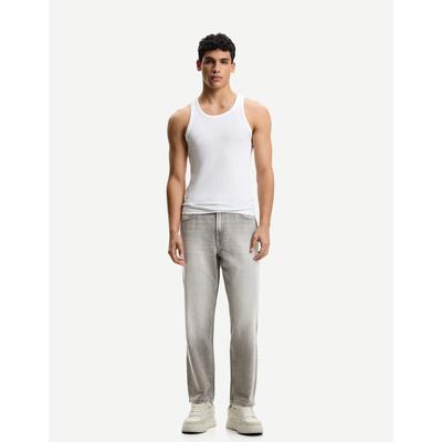 Bershka Tapered Jeans Men 31 Grey