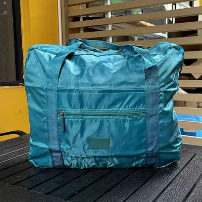 TEMU 1pc Polyester Foldable Travel Duffel Bag With Large Capacity, Lightweight Luggage Tote For Overnight, Holidays, Shopping, Weekend Trips, And Gym Image