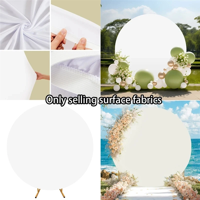 Neue Tragbare Faltbare Einfarbig Spandex Bogen Hintergrund Abdeckung Fotografie Requisiten für Hochzeit Geburtstag Party Urlaub DIY Dekoration Image
