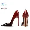 2025 neue Tow-stück Sommer Sexy High Heels 6-12 CM Stiletto Leder Mode Spitzen Büro Frauen Schuhe Gradienten pumpen Größe 34-42