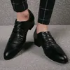 Männer Leder Formale Schuhe Kleid Schuhe Oxfords Mode Retro Schuhe Elegante Arbeit Schuhe Männer