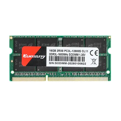 Original kuesuny DDR3L -16GB-1600MHz 1.35V DDR3 Laptop Memory , only support 5th generation and