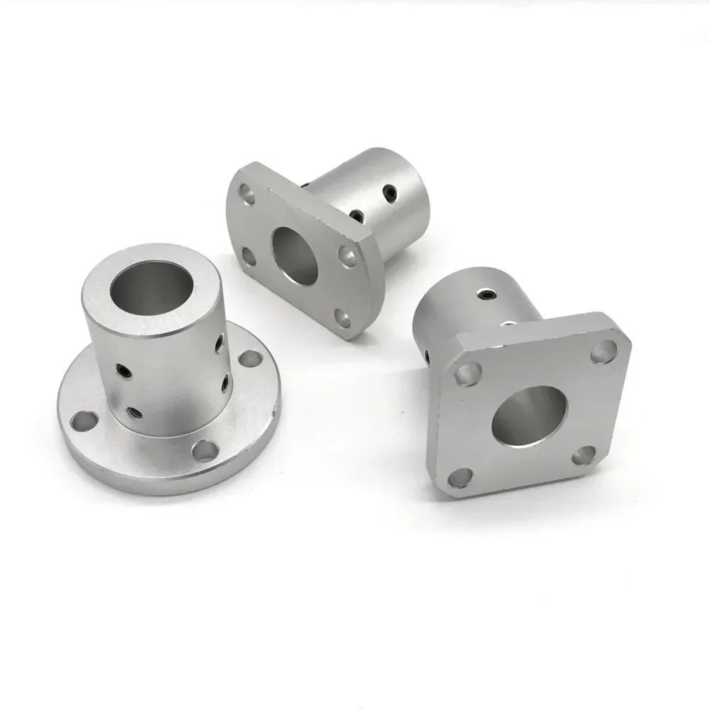 1 Stück Verlängerungsführungsstangenhalterung mit rundem Flansch, flacher optischer Befestigungssitz, Lochdurchmesser 12 mm, 16 mm, 20 mm, 25 mm, 30 mm Image