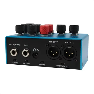 Superior MOSKYAUDIO Audio Bright Flame Multi Guitar Amp Simulator Pedal Stereo Cabinet Sim Box Preamp DI Box Effect Pedal