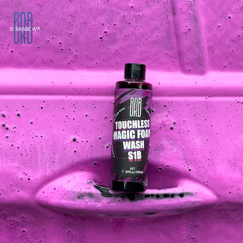 Rosa schäumende Schneeschaum-Autowaschseife (funktioniert mit Schaumkanonen, Waffen oder Eimerwaschungen), sicher für LKWs, Motorräder, Wohnmobile und mehr Image
