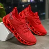 Sommer Rote Turnschuhe Männer Frauen Klinge Trainer Größe 36-46 Atmungsaktive Stricken Laufschuhe Mann Im Freien Nicht-slip frauen Sport Schuhe
