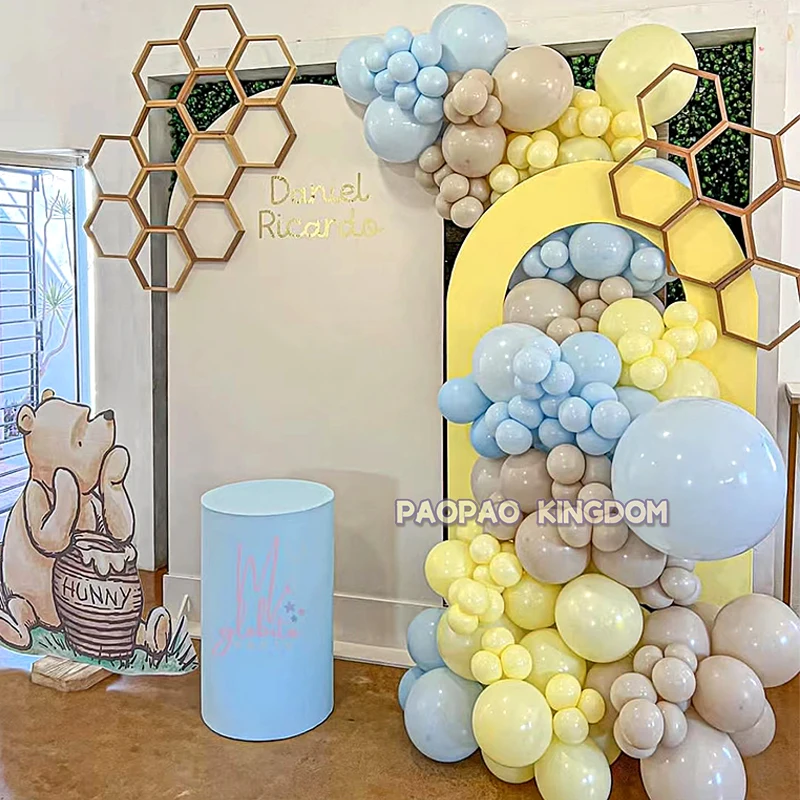 Winnie The Pooh Bogen Girlande Ballon Geburtstag Party Ballon Set Pooh Aluminiumfolie Ballons für Kinder Babyparty Versorgung Geschenke Image