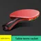Professional Cricket ball Tennis Table Racket Short Long Handle Carbon Blade Rubber With Double Face