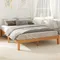 12in Wooden Platform Bed Frame Mattress Foundation with Support Slats, No Spring Needed, Bed Bases &