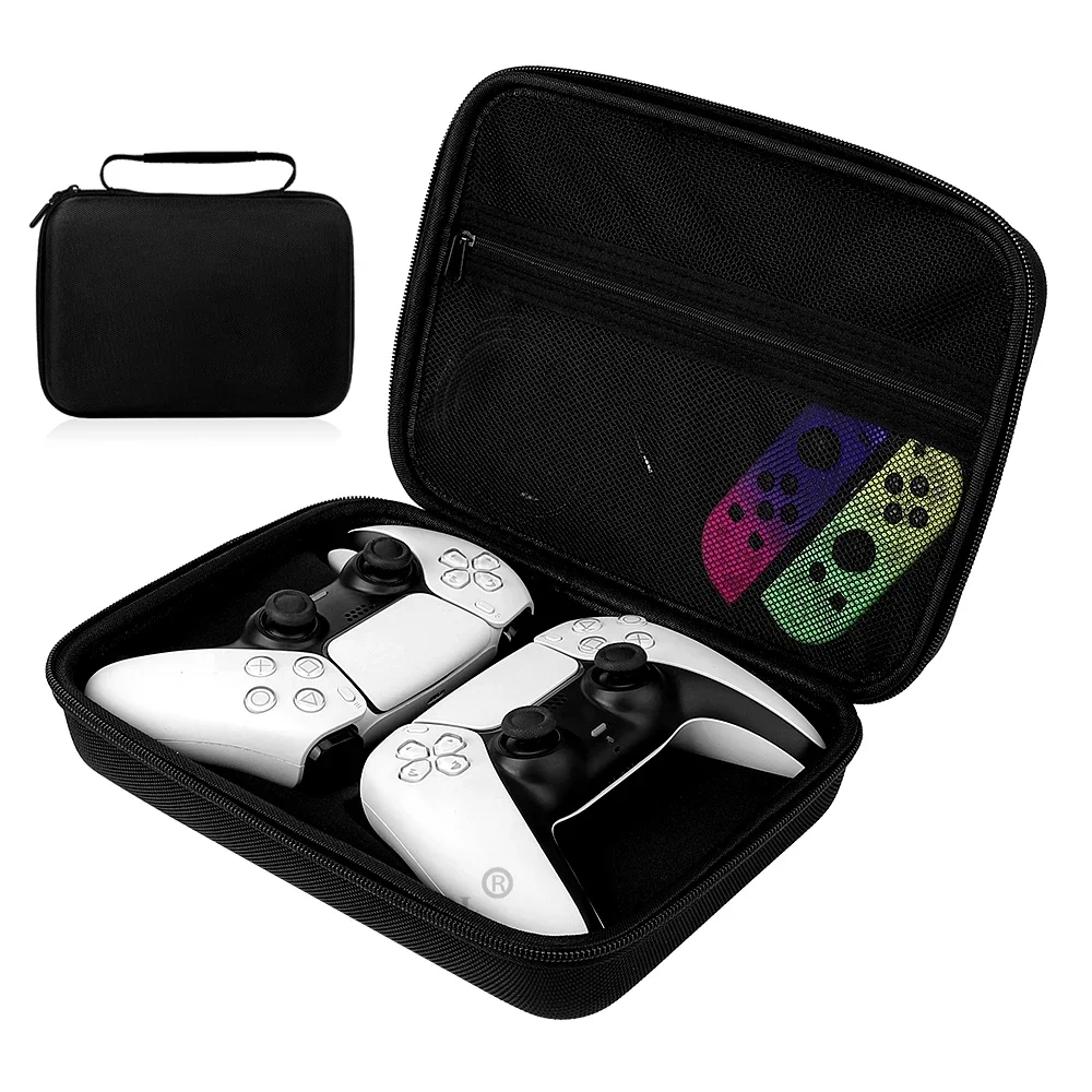 Dual Controller Tragetasche für PS5/PS4/Switch Pro/Xbox Gamepad Harte Aufbewahrungstasche Tragbare Aufbewahrungstasche Controller Zubehör Image