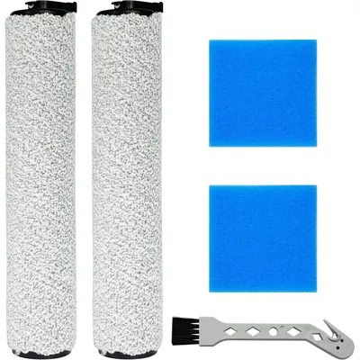Für Eureka NEW400 Staubsauger Ersatzbürsten-Rollenreinigungsset, (2 Bürstenrollen + 2 Schwämme + 1 Reinigungsbürste) Image