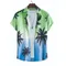 Camicia da uomo hawaiana Camicia estiva da spiaggia all