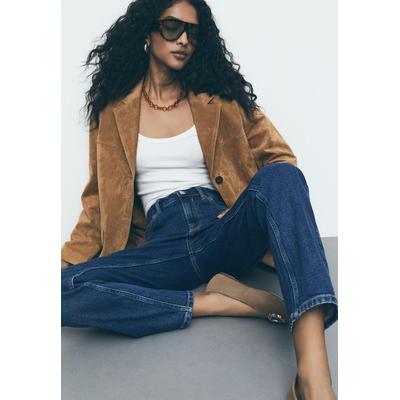 Stradivarius 1465 Slim-fit mom jeans RINSE BLUE DENIM 14