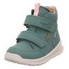 Winterboots SUPERFIT "BREEZE WMS: mittel", Kinder, Gr. 26, grün (mintgrün), Nubukleder, unifarben, sportlich, Schuhe, Babyschuh, Klettschuh mit GORE-Tex, Größenschablone zum Download